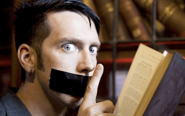 The boy with tape on his face